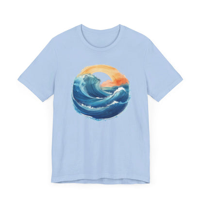 Ocean Wave + Sunset T-shirt | Short Sleeve Tee (Unisex)