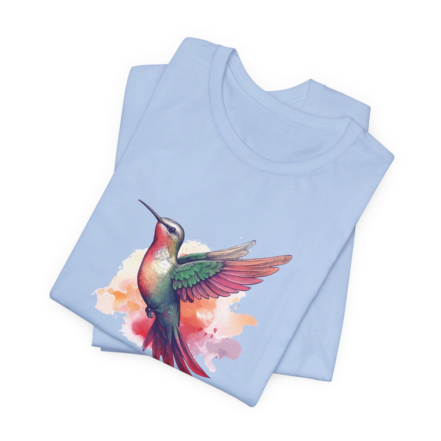 Watercolor Hummingbird T-shirt | Short Sleeve Tee (Unisex)