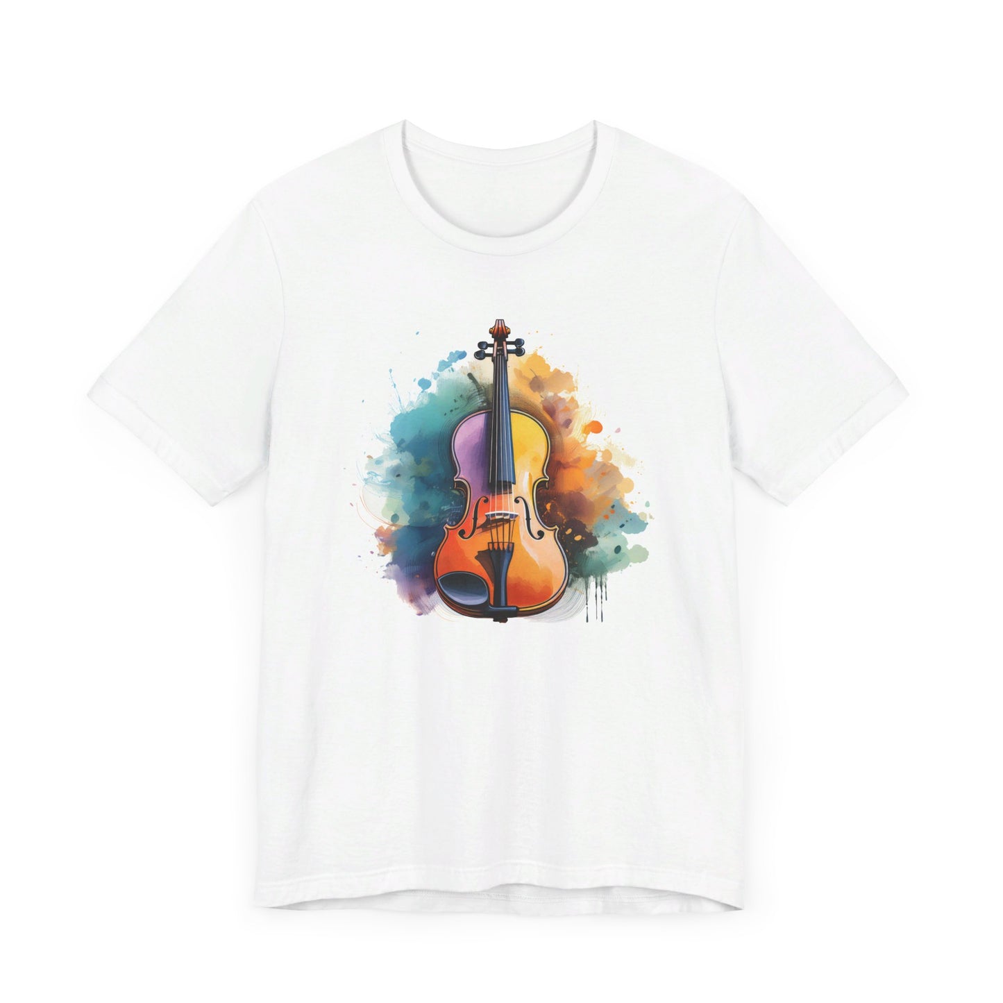 Watercolor Violin T-shirt | Short Sleeve Tee (Unisex)