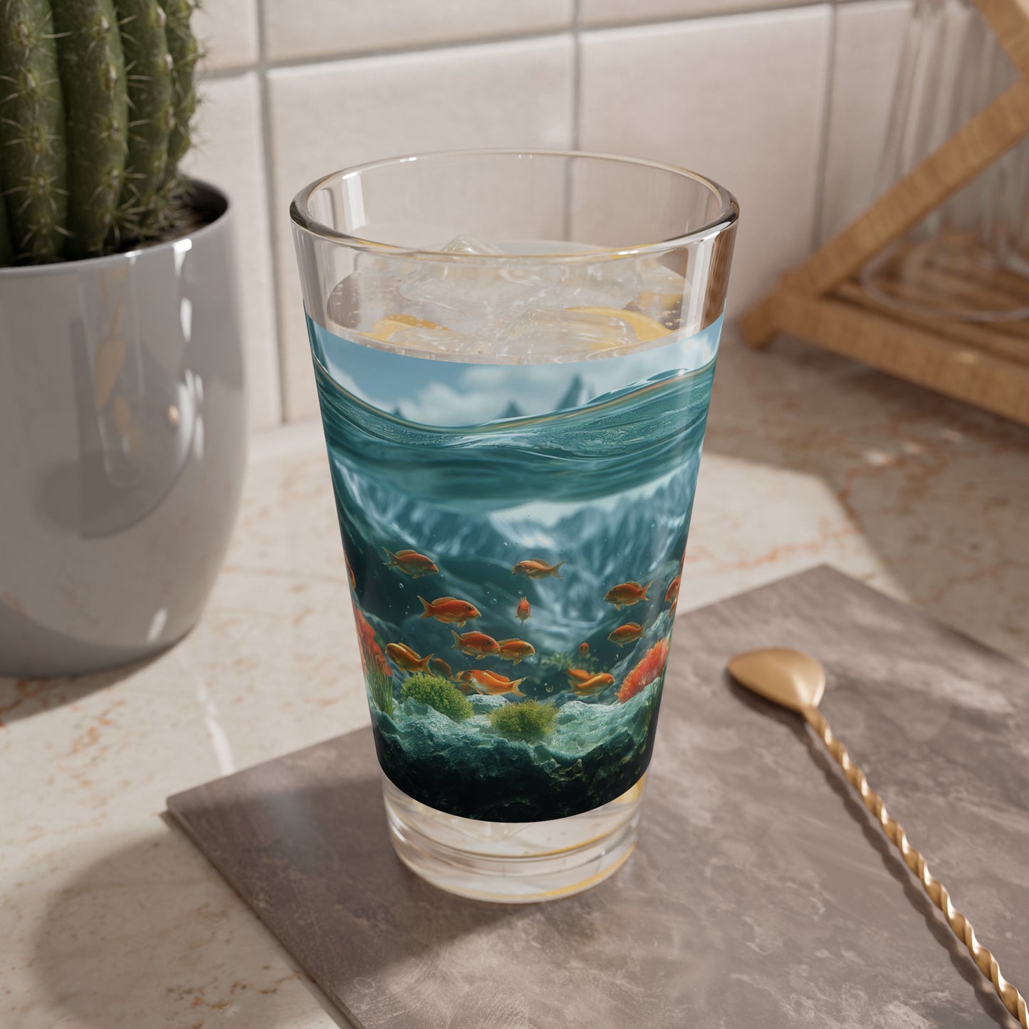 Under the Sea - Mixing Glass, 16oz