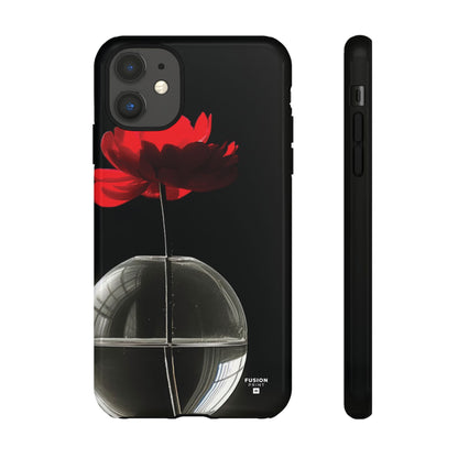 Minimalist Red Flower Phone Case