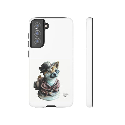 Porcelain Steampunk Chihuahua Figurine Phone Case