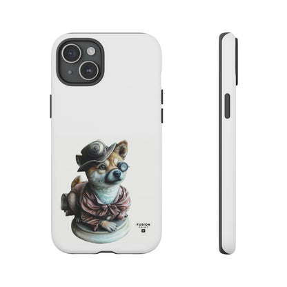 Porcelain Steampunk Chihuahua Figurine Phone Case