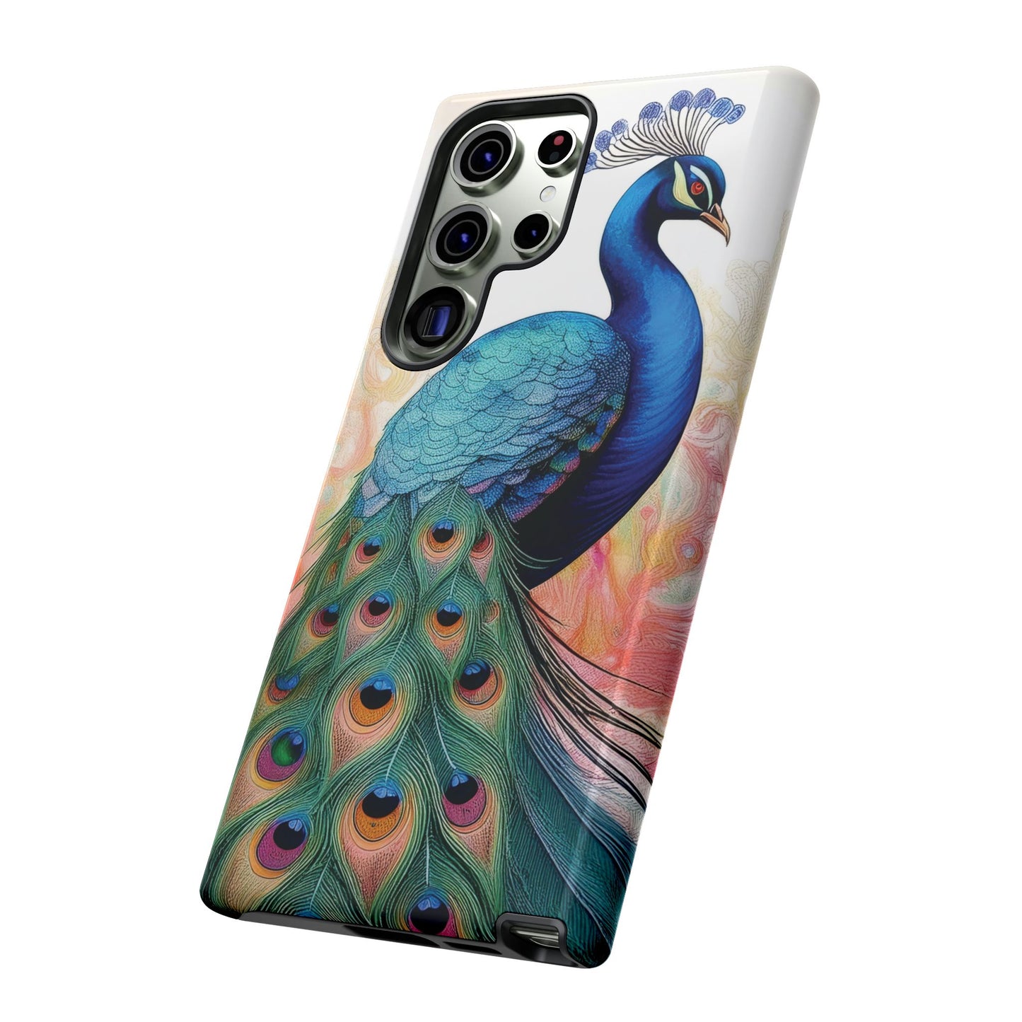 Watercolor Peacock Phone Case