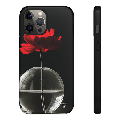 Minimalist Red Flower Phone Case