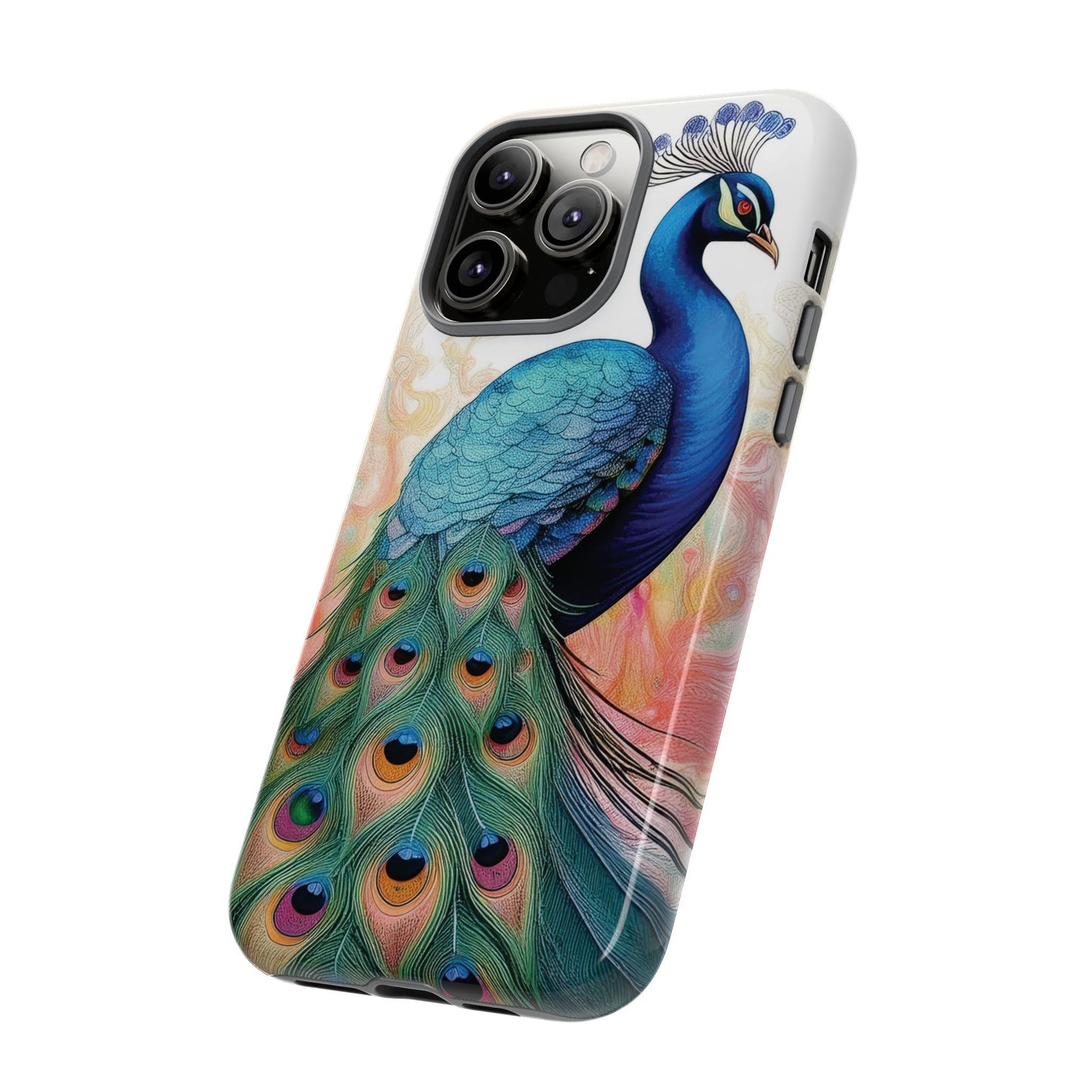 Watercolor Peacock Phone Case