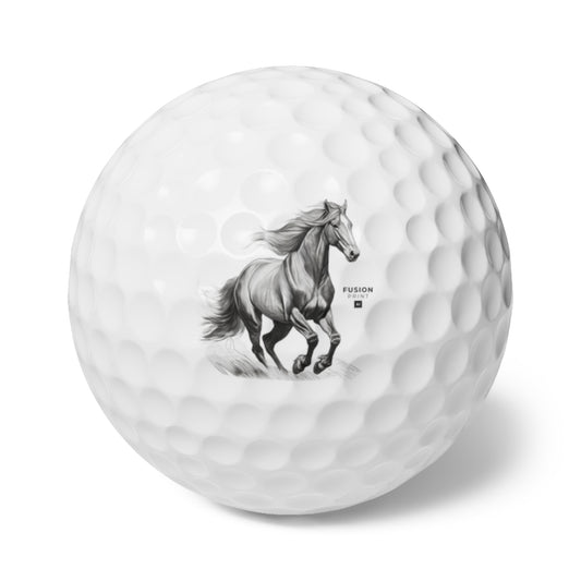 Mustang Horse Golf Balls, 6pcs