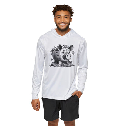 Broken Piggy Bank - Men's Sports Warmup Hoodie (AOP)