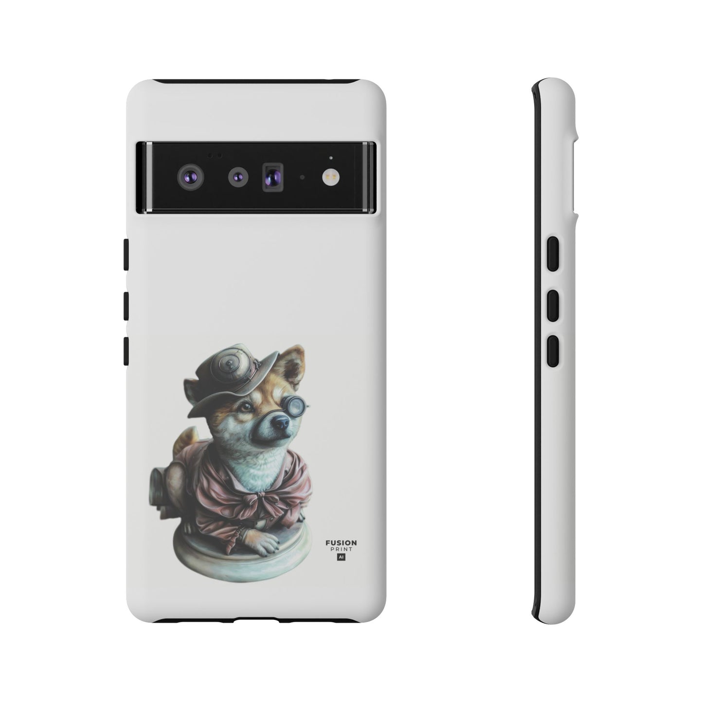 Porcelain Steampunk Chihuahua Figurine Phone Case