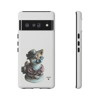 Porcelain Steampunk Chihuahua Figurine Phone Case