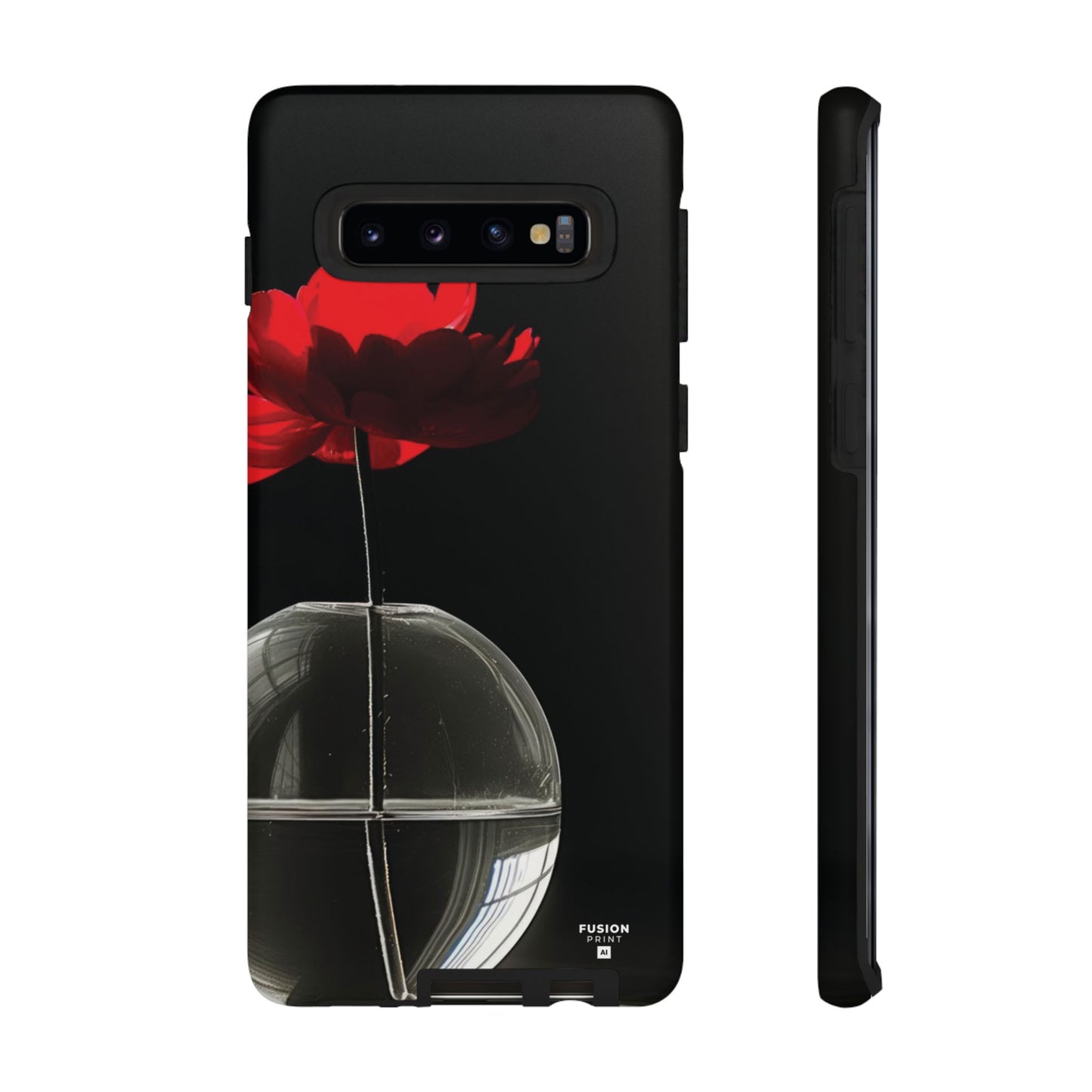 Minimalist Red Flower Phone Case