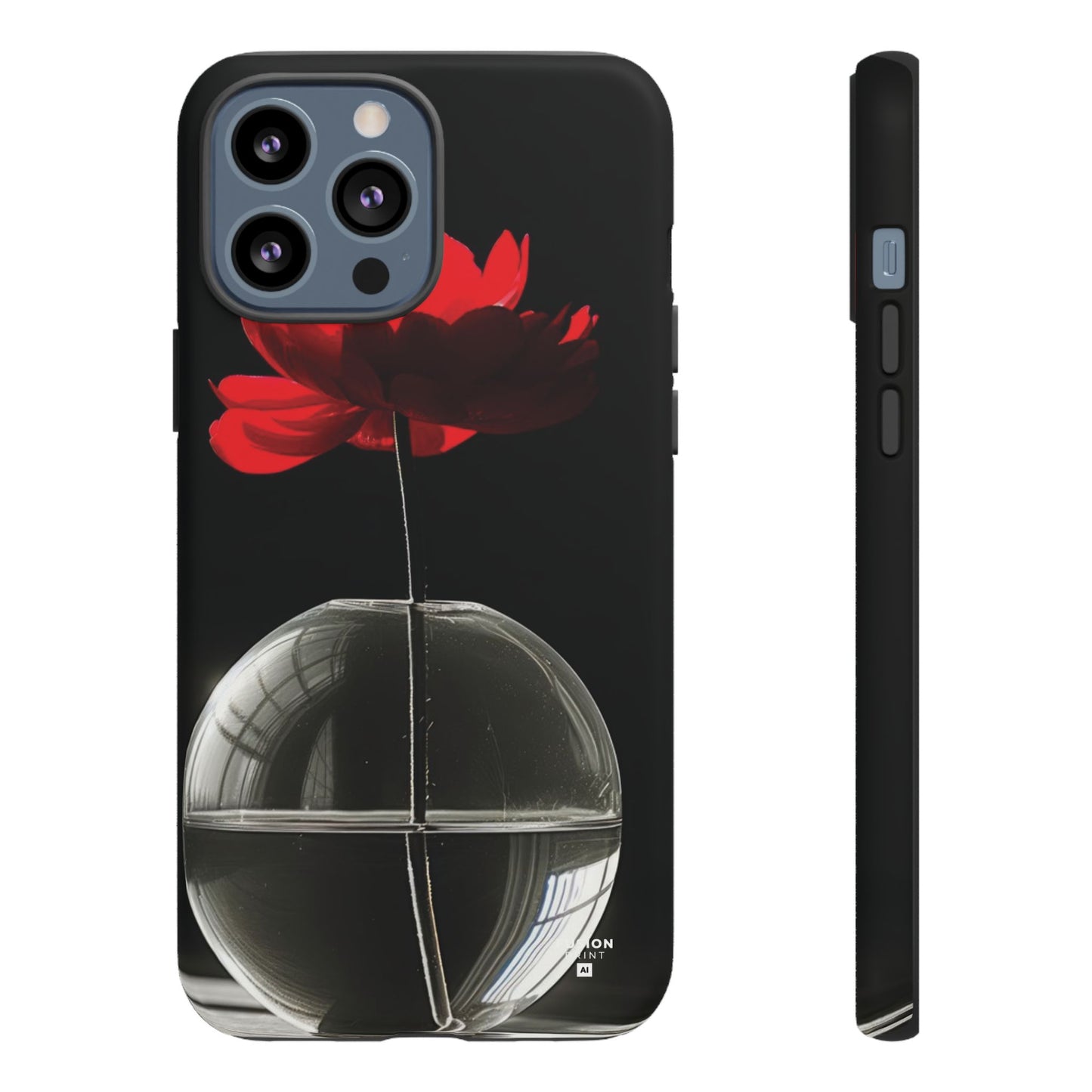 Minimalist Red Flower Phone Case