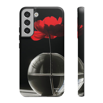 Minimalist Red Flower Phone Case