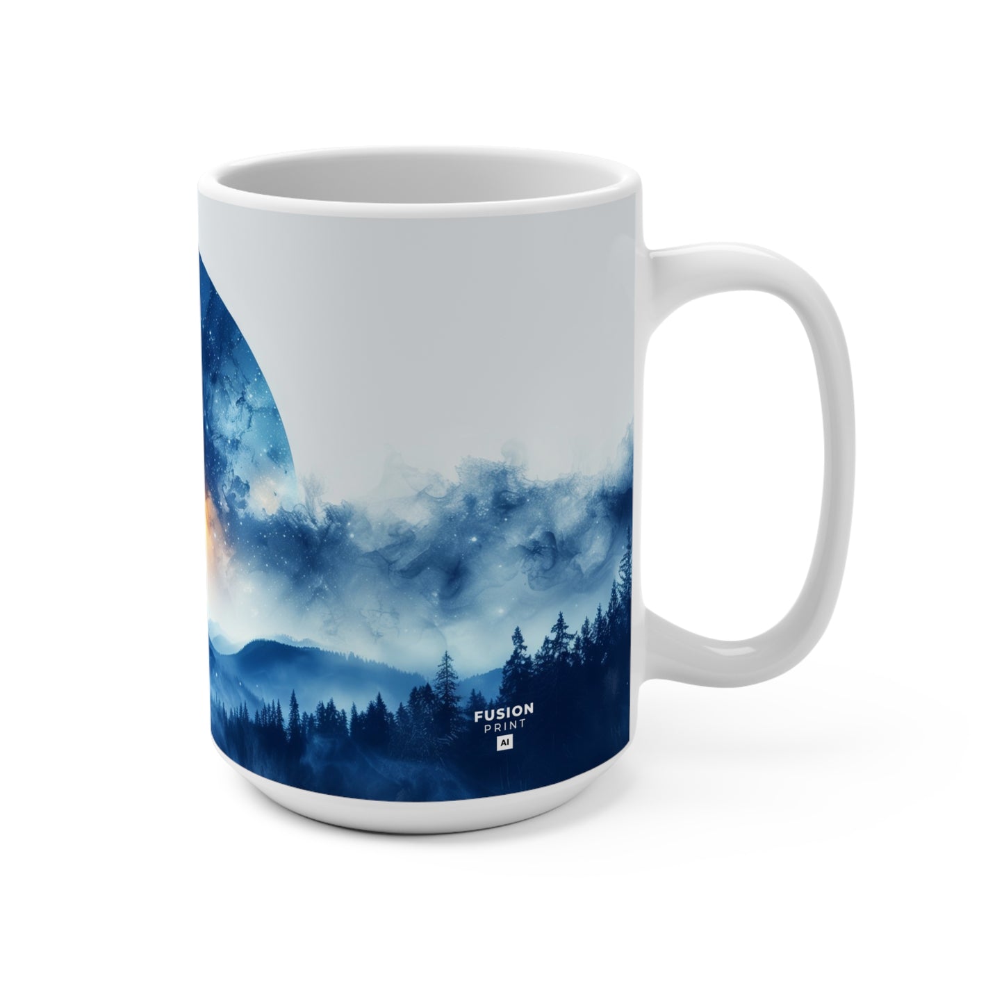 Nighttime Moonscape - Mug 15oz