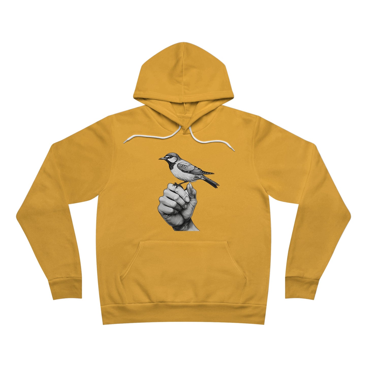 Bird on a Finger - Unisex Sponge Fleece Pullover Hoodie