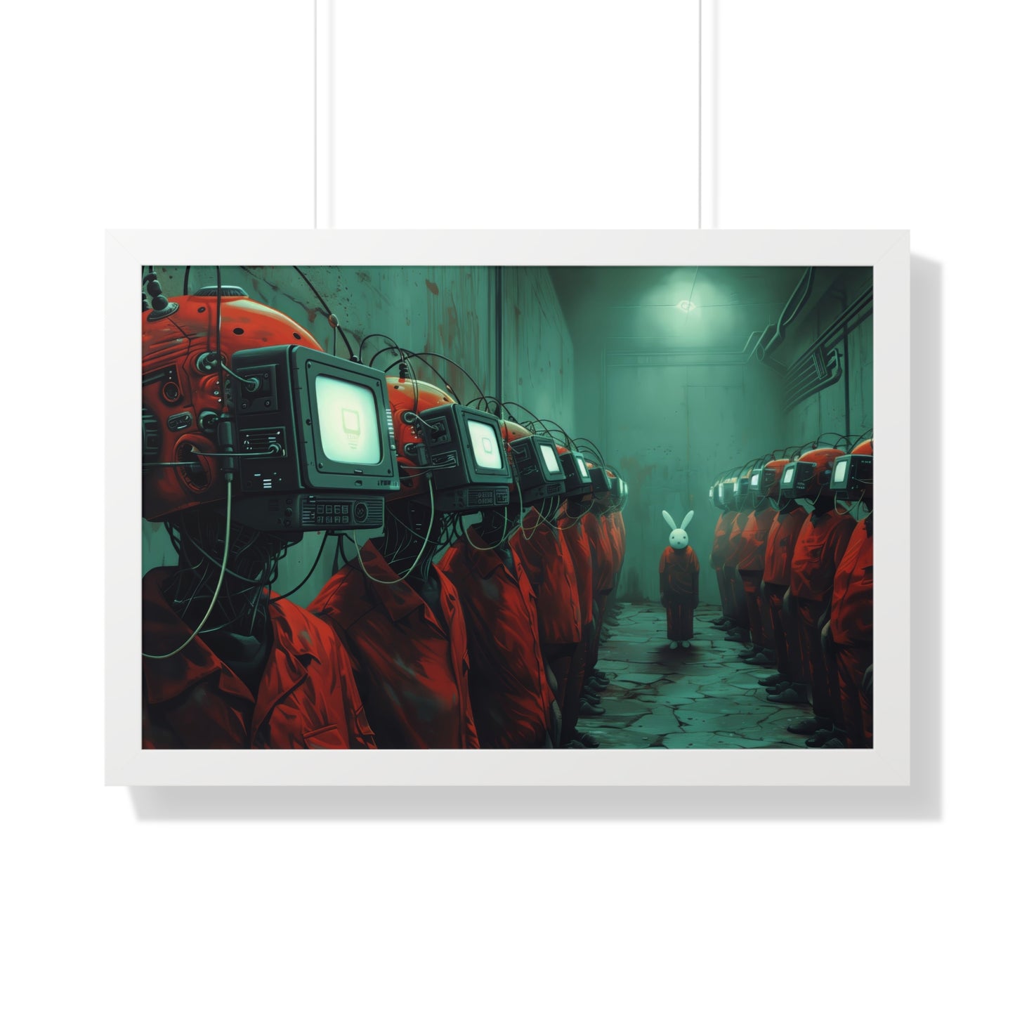 Surreal Computers Take Over - Framed Horizontal Poster