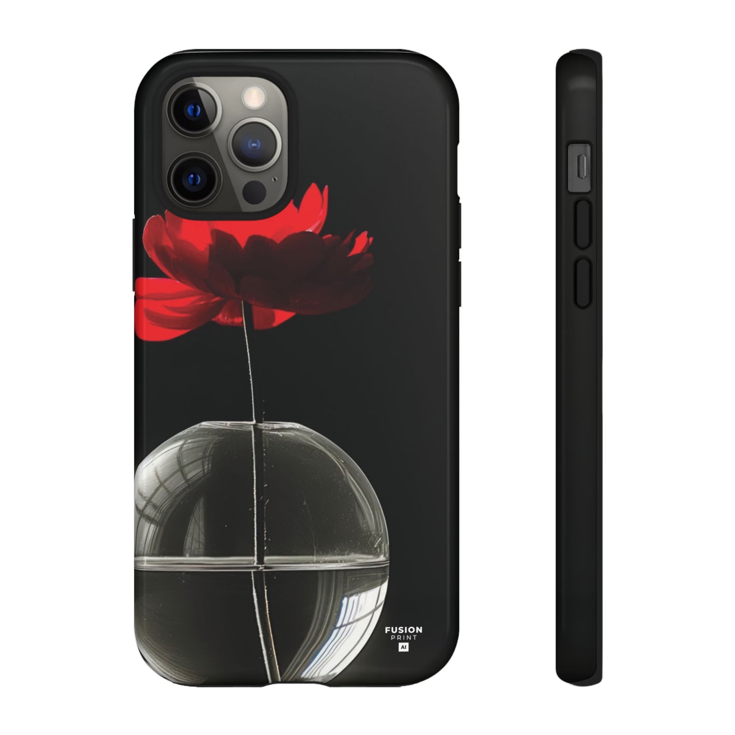 Minimalist Red Flower Phone Case