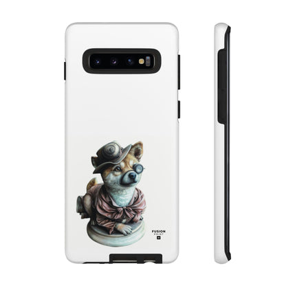 Porcelain Steampunk Chihuahua Figurine Phone Case