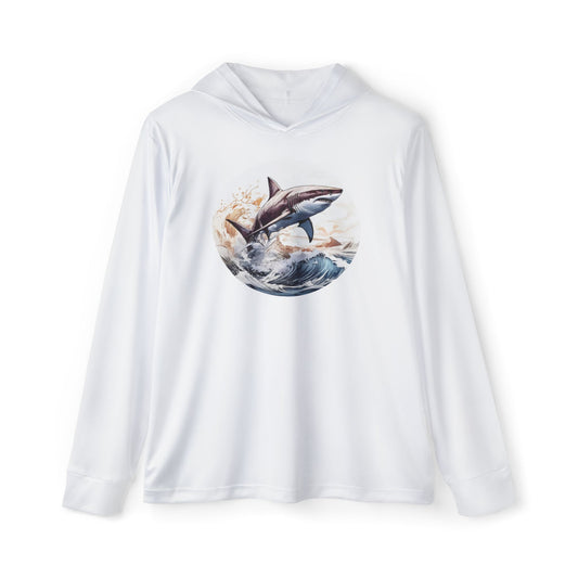 Shark Bite - Men's Sports Warmup Hoodie (AOP)