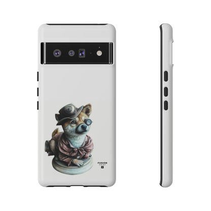 Porcelain Steampunk Chihuahua Figurine Phone Case