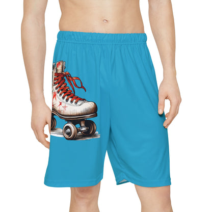 Roller Derby - Men’s Sports Shorts (Turquoise)