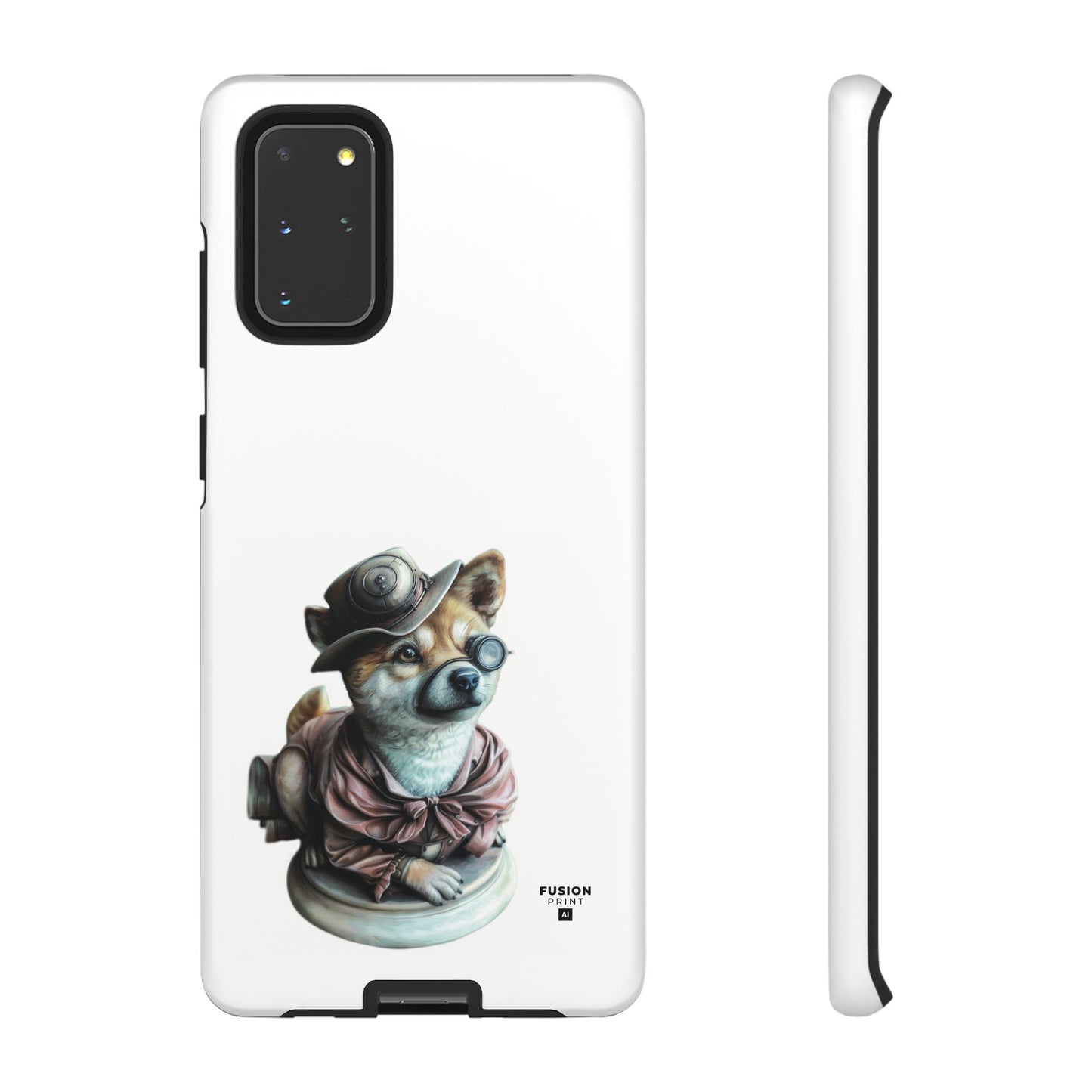 Porcelain Steampunk Chihuahua Figurine Phone Case