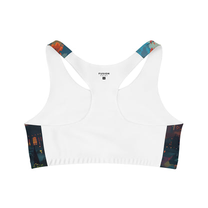 Modern Cityscape - Seamless Sports Bra