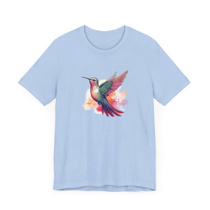 Watercolor Hummingbird T-shirt | Short Sleeve Tee (Unisex)