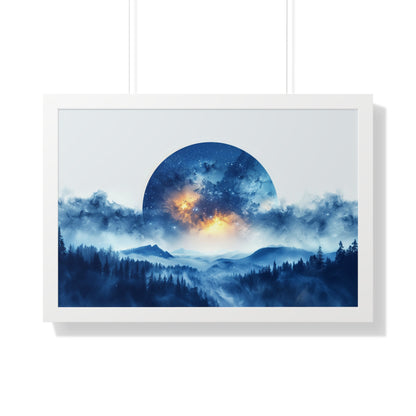 Moonscape - Framed Horizontal Poster