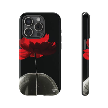 Minimalist Red Flower Phone Case