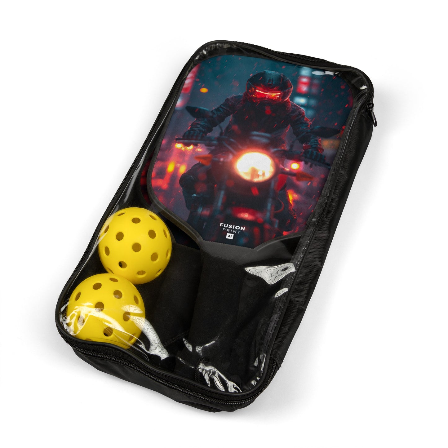 Futuristic Biker Pickleball Kit