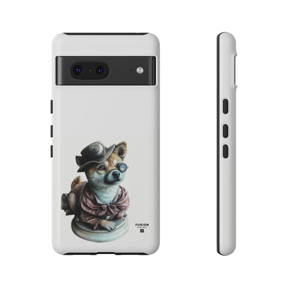 Porcelain Steampunk Chihuahua Figurine Phone Case