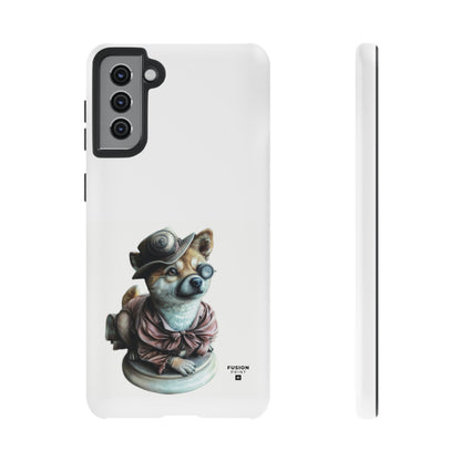 Porcelain Steampunk Chihuahua Figurine Phone Case