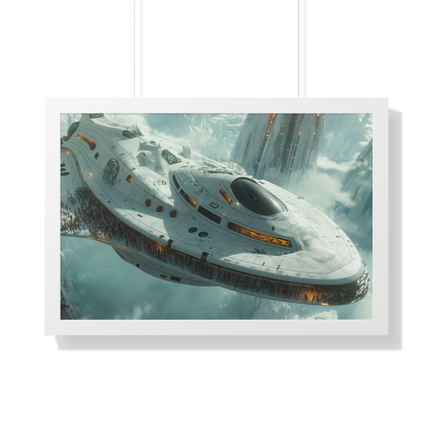 Spaceship - Framed Horizontal Poster