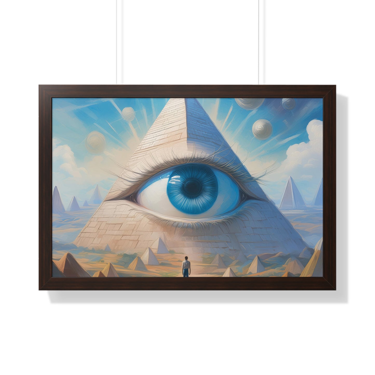 Approaching the All Seeing Eye - Framed Horizontal Poster