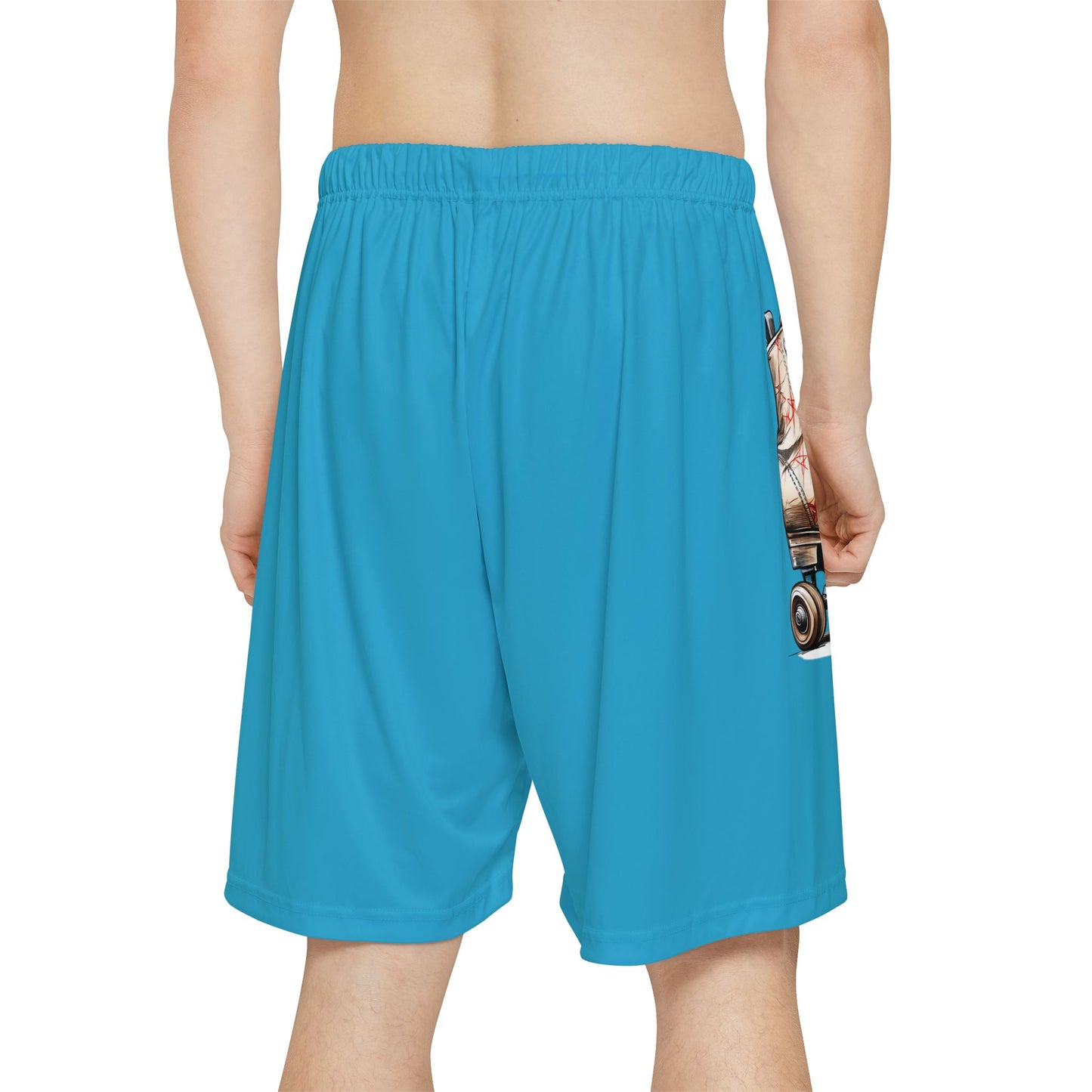 Roller Derby - Men’s Sports Shorts (Turquoise)