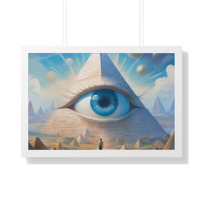 Approaching the All Seeing Eye - Framed Horizontal Poster