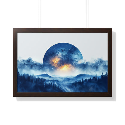 Moonscape - Framed Horizontal Poster