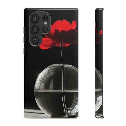 Minimalist Red Flower Phone Case