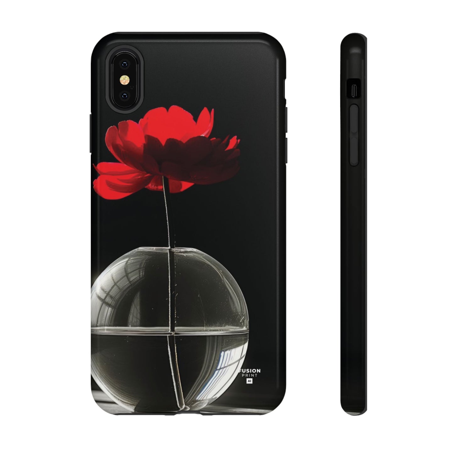 Minimalist Red Flower Phone Case