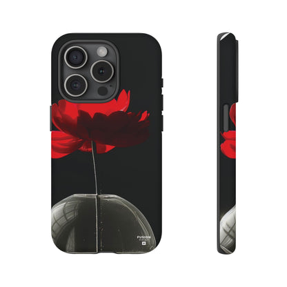 Minimalist Red Flower Phone Case