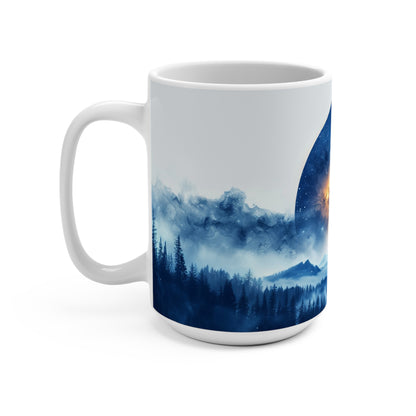 Nighttime Moonscape - Mug 15oz