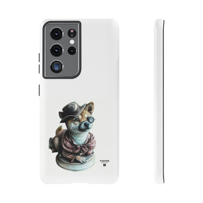 Porcelain Steampunk Chihuahua Figurine Phone Case