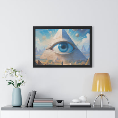 Approaching the All Seeing Eye - Framed Horizontal Poster