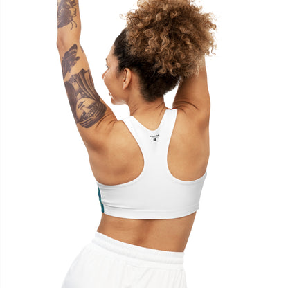 Pop Art Ocean & Sunset - Seamless Sports Bra