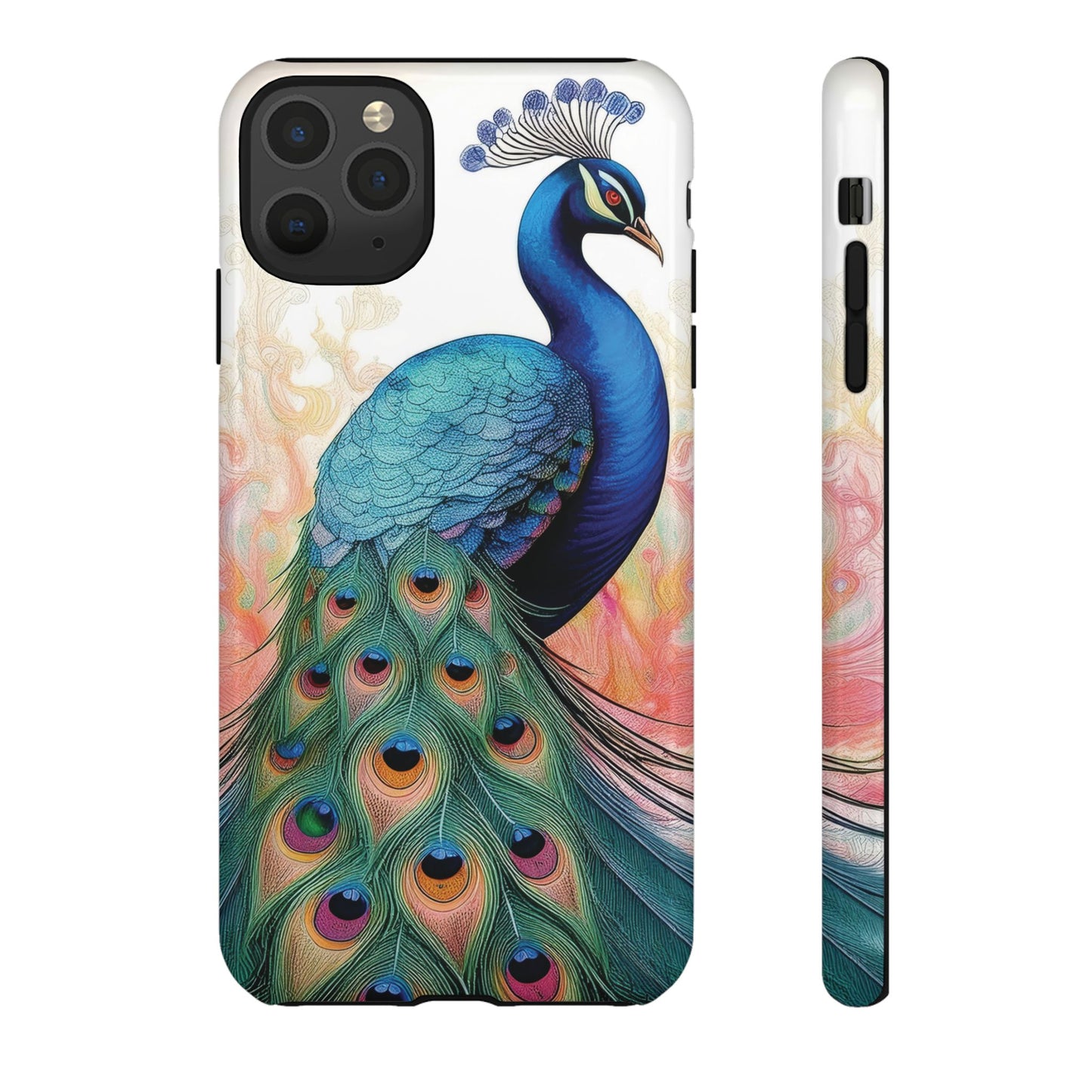 Watercolor Peacock Phone Case