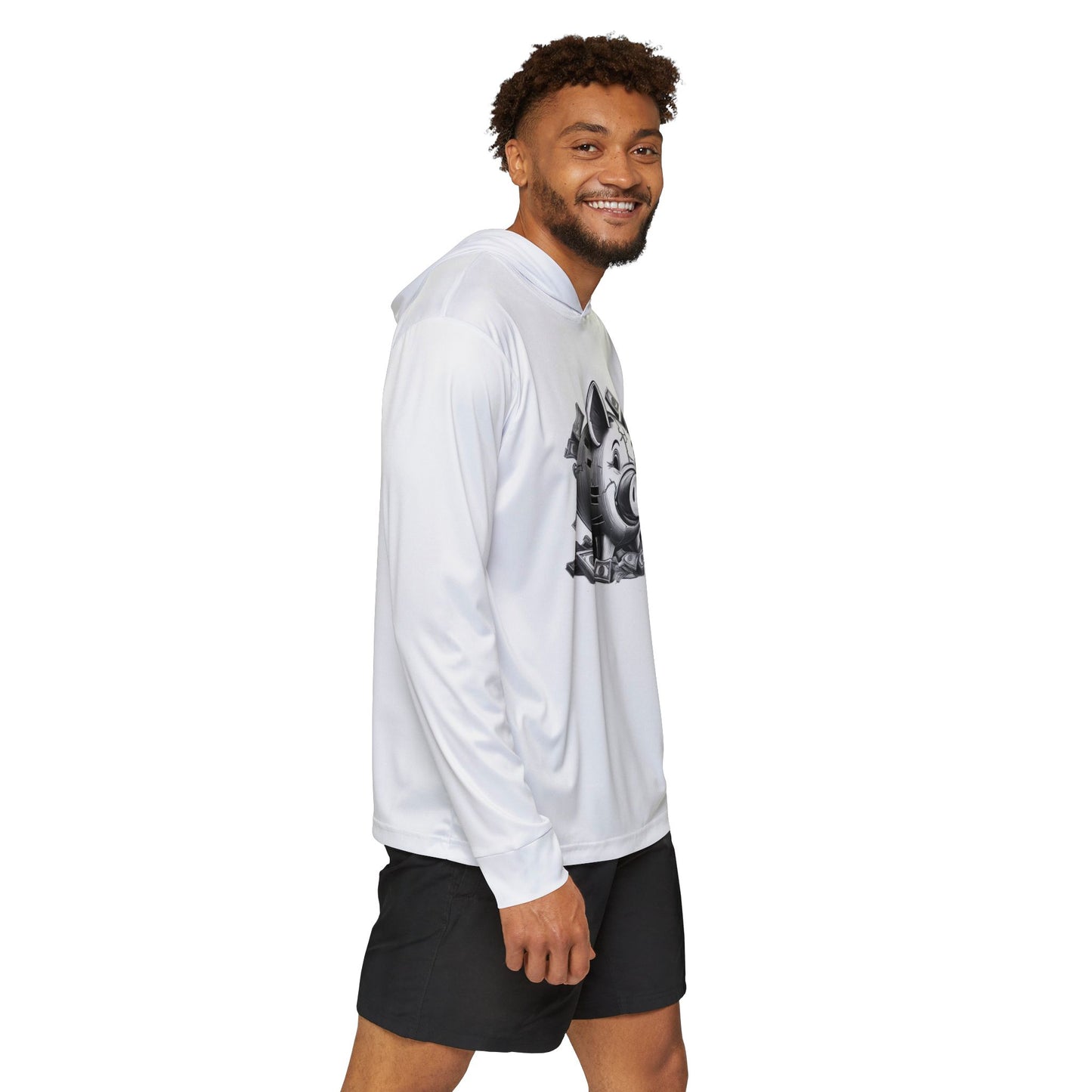 Broken Piggy Bank - Men's Sports Warmup Hoodie (AOP)