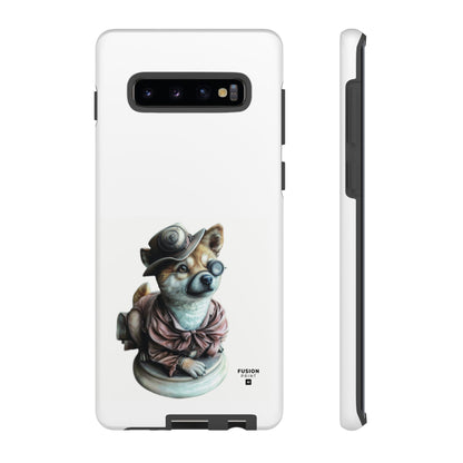 Porcelain Steampunk Chihuahua Figurine Phone Case