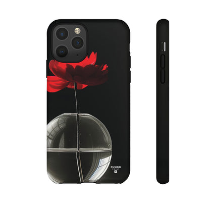 Minimalist Red Flower Phone Case