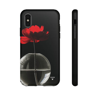 Minimalist Red Flower Phone Case